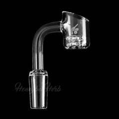 HONEYCOMB KNOT QUARTZ BANGER - 90° DEGREE | YL - Discreet Smoker