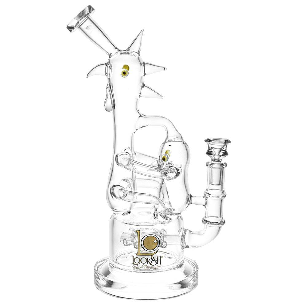 Lookah Glass Chicken Recycler Water Pipe | 12.25" | 14mm F - Discreet Smoker