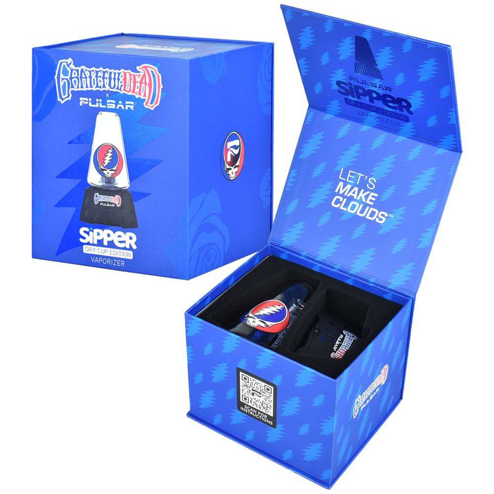 Grateful Dead x Pulsar Sipper Dual Use 510 Vaporizer w/ Dry Cup - Discreet Smoker