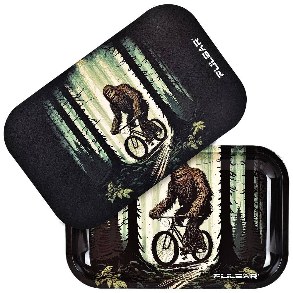 Pulsar Rolling Tray & Lid Kit - Bigfoot Rides Again / 11"x7" - Discreet Smoker