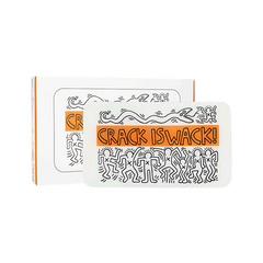 K. Haring Glass Rolling Tray