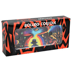 Elevated Metal Rolling Tray & Cone Loader Kit - Trippy World / 9.25"x 4.2" - Discreet Smoker