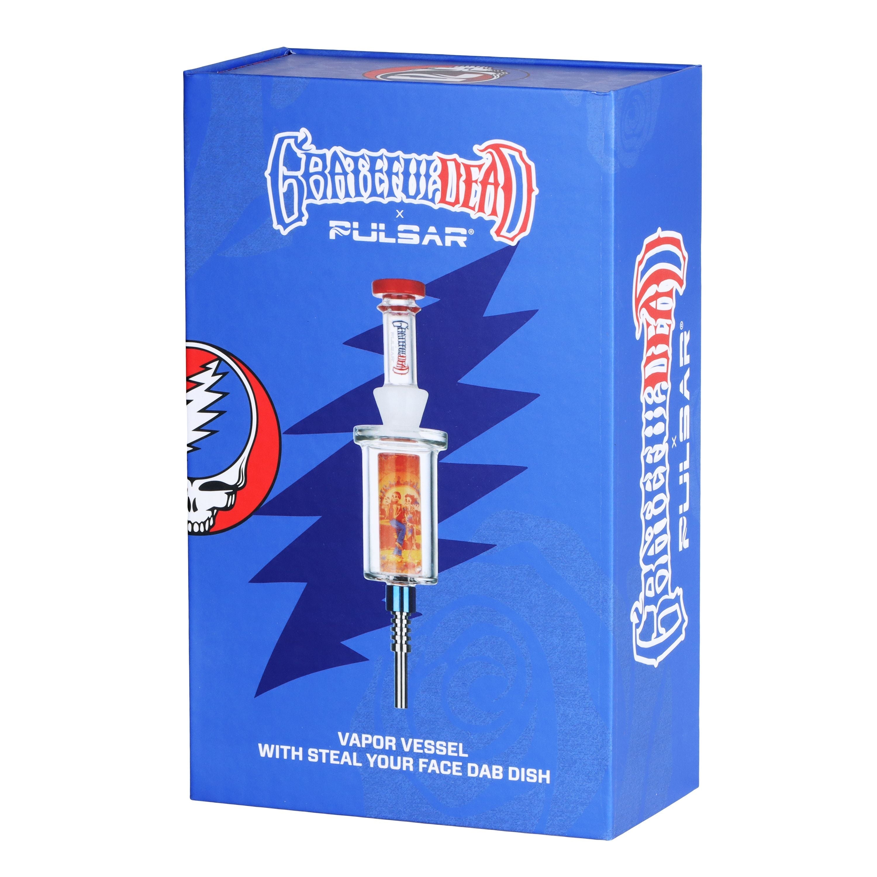 Grateful Dead x Pulsar Inside Print Vapor Vessel & SYF Dab Dish - 9.25" / Sunset Dance - Discreet Smoker
