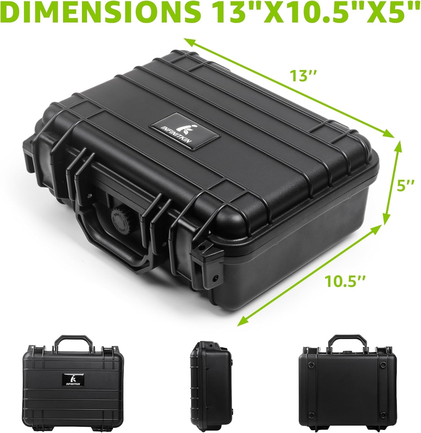 INFINITKIN XL Smell Proof Box Lockable Storage Container with Lock