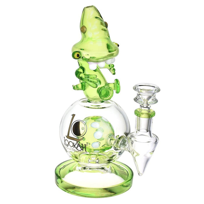 Lookah Glass Dyno Water Pipe | 9.25" | 14mm F, Green