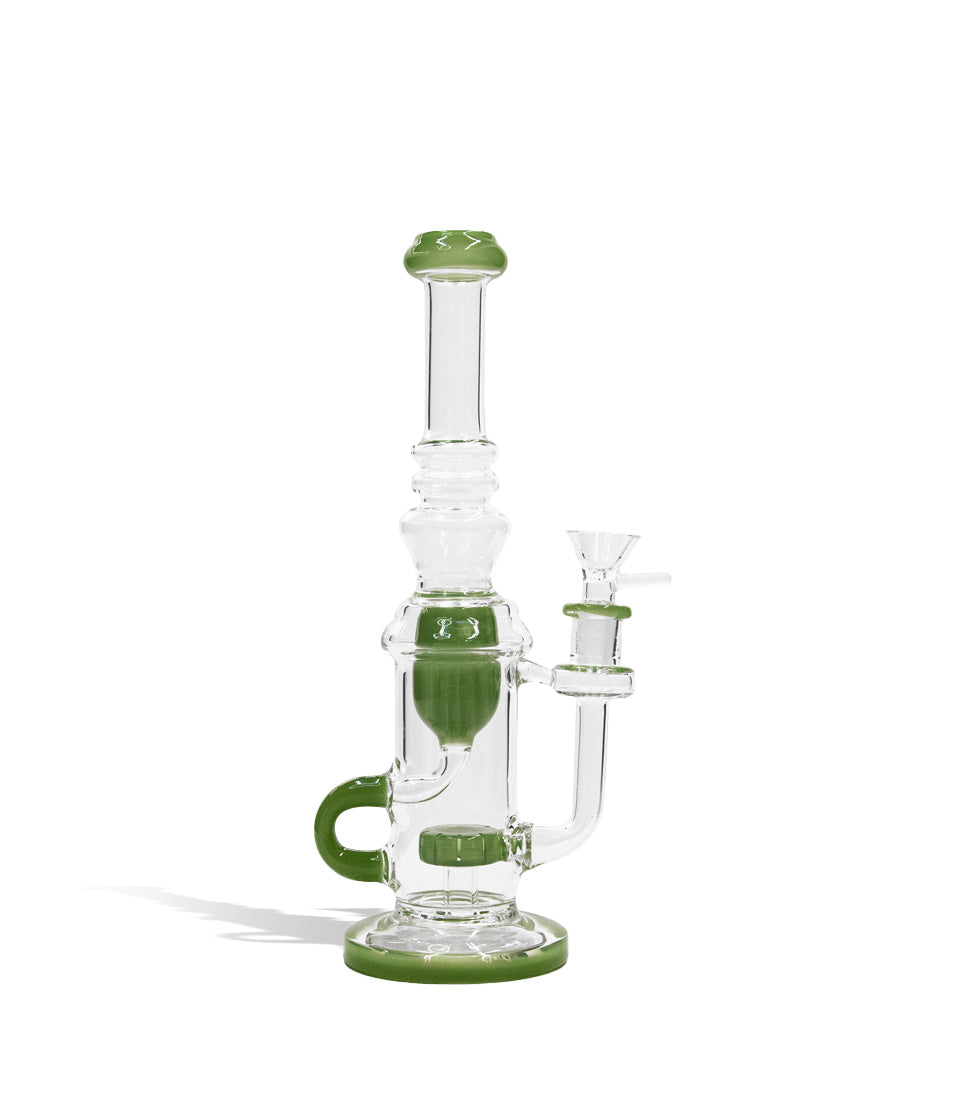 10 Inch Water Pipe with Color Matching Base, Perc, Diffuser, and Mouthpiece - Discreet Smoker