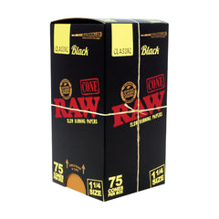 RAW Black Classic Cones - Discreet Smoker
