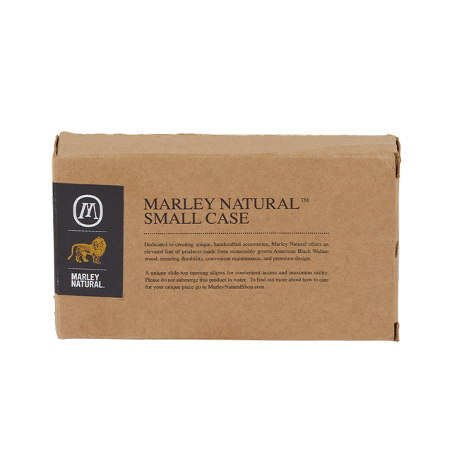 Marley Natural Black Walnut Storage Case - Discreet Smoker