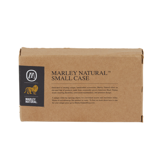 Marley Natural Black Walnut Storage Case - Discreet Smoker