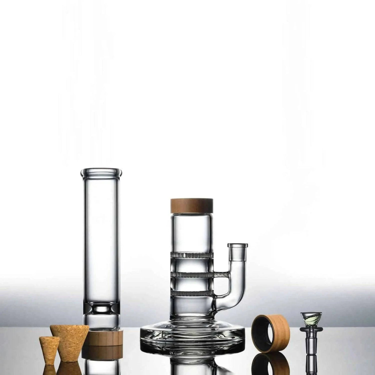Vitae Glass 16" T.H.C Bong (Triple Honey Comb) - Discreet Smoker