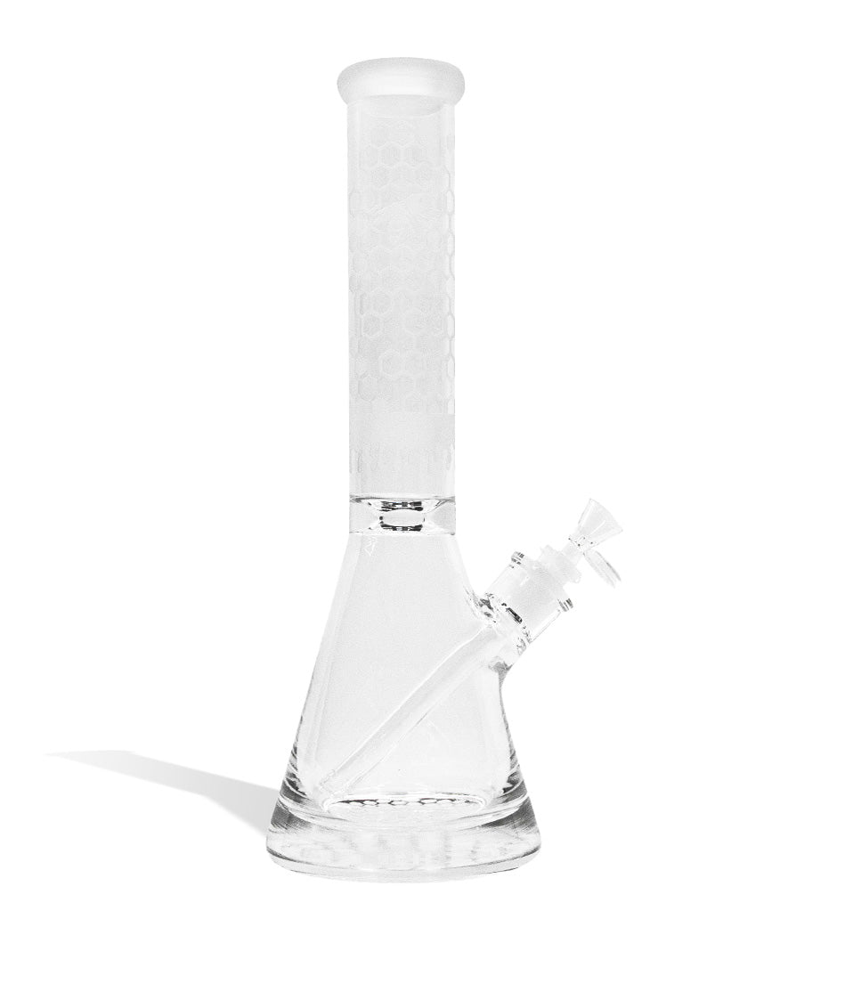 14 Inch Premium Etched Water Pipe with Heavy Base - Discreet Smoker