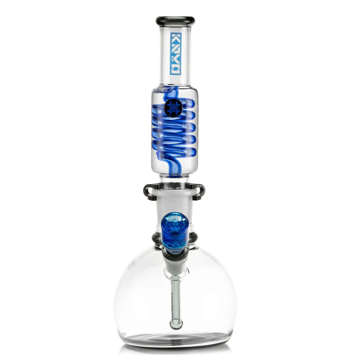 14 Inch Freezable Glycerin Coil Bubble Bong - Discreet Smoker