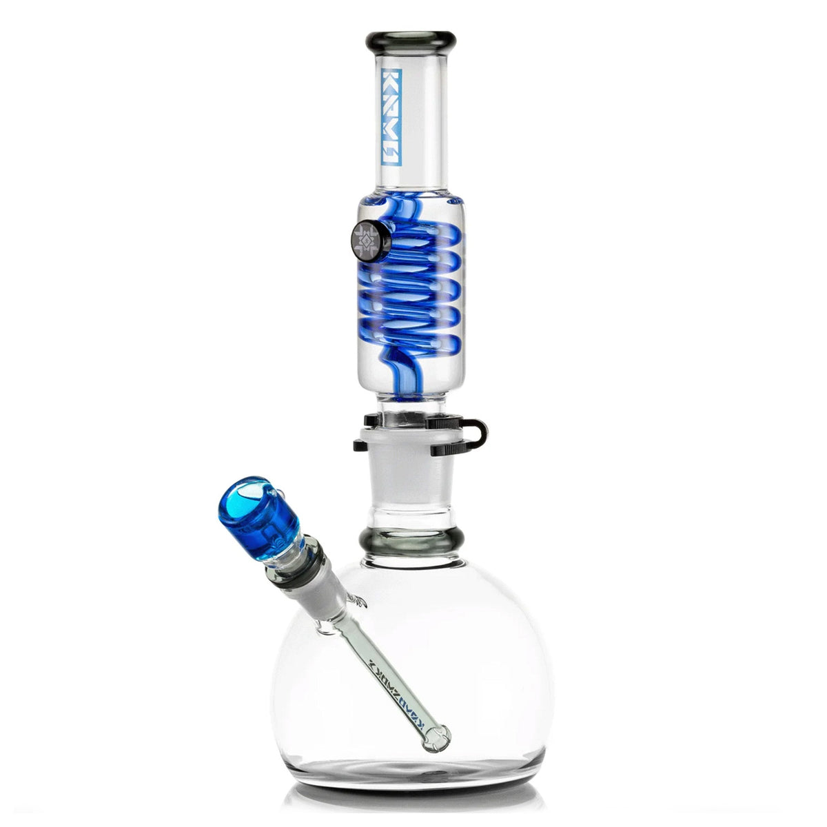14 Inch Freezable Glycerin Coil Bubble Bong - Discreet Smoker