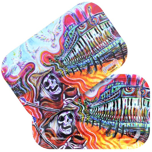 Grateful Dead x Pulsar Rolling Tray & Lid Kit - Steamboat / 11" x 7" - Discreet Smoker