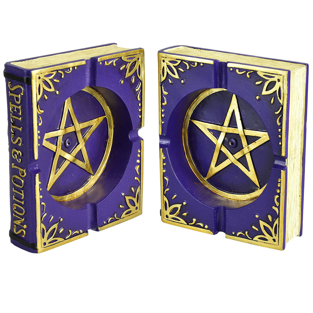 Pentagram Book Incense Burner / Ashtray - 5"x6" - Discreet Smoker