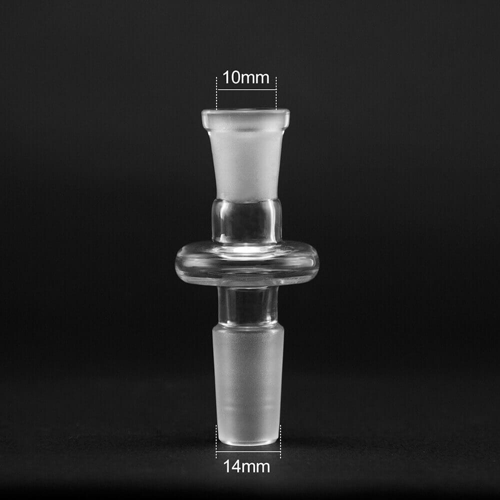 14mm Male to 10mm Female Glass Adapter - Discreet Smoker