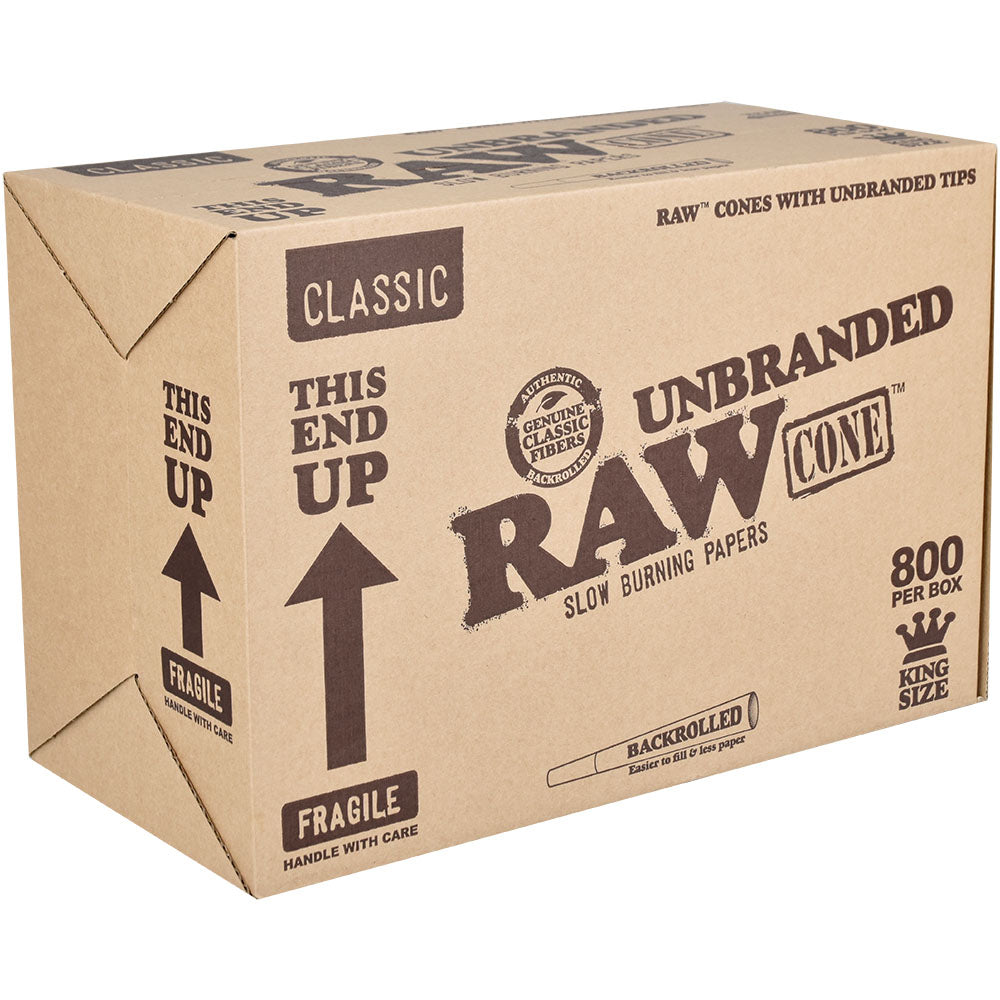 Raw Unbranded Classic Cone - Kingsize 800pcs - Discreet Smoker