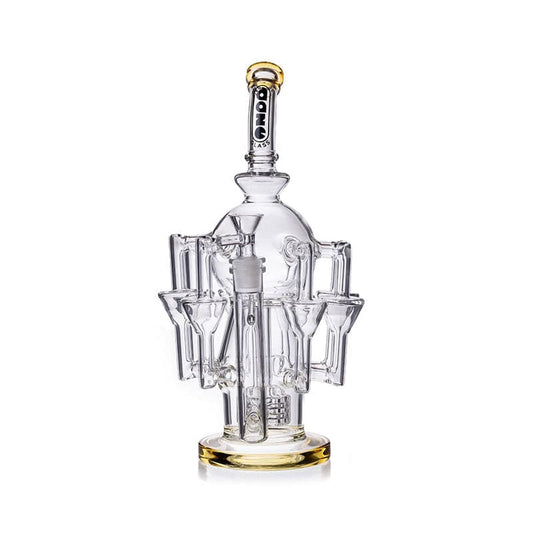 Daze Glass - 13" Octopus Recycler Style Matrix Perc Glass Water Pipe - Discreet Smoker