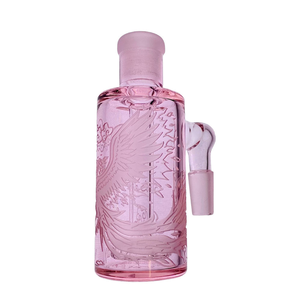 MILKYWAY PHOENIX SANDBLASTED SHOWERHEAD DIFFUSER WET ASH CATCHER - Discreet Smoker