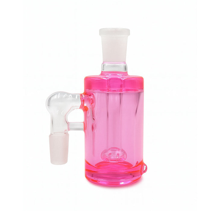 Colorful Opaque Glass Showerhead Perc Ash Catcher, Pink