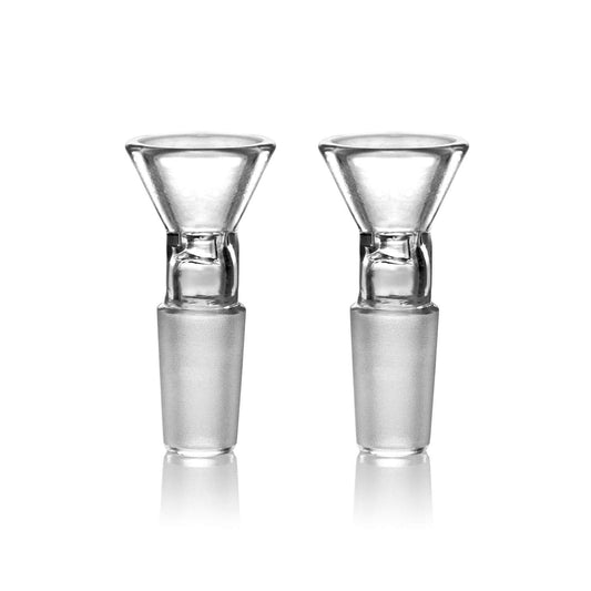 Clear Glass Bowl Set - 14mm (2PCS) - Discreet Smoker