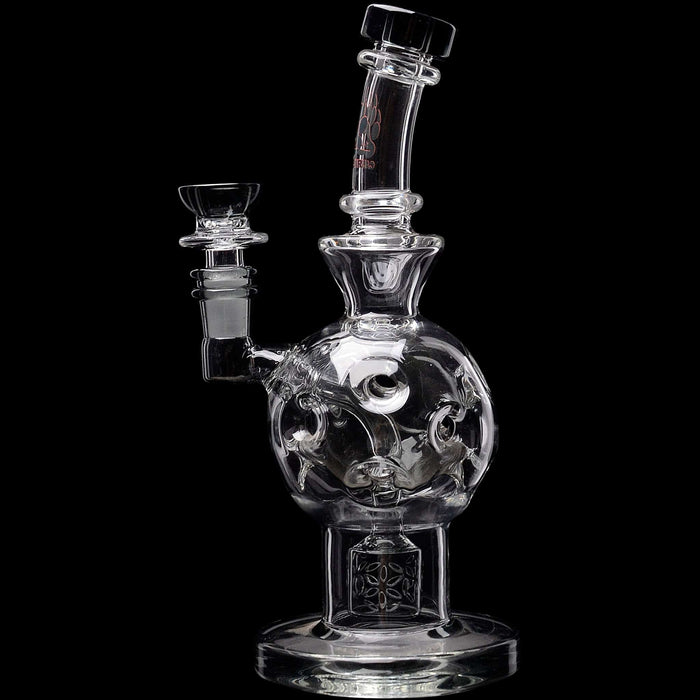 Calibear Exosphere Seed Of Life Dab Rig, Transparent Black