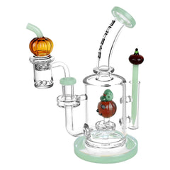 Pulsar Pumpkin Patch Glass Dab Rig Set - 8" / 14mm F - Discreet Smoker