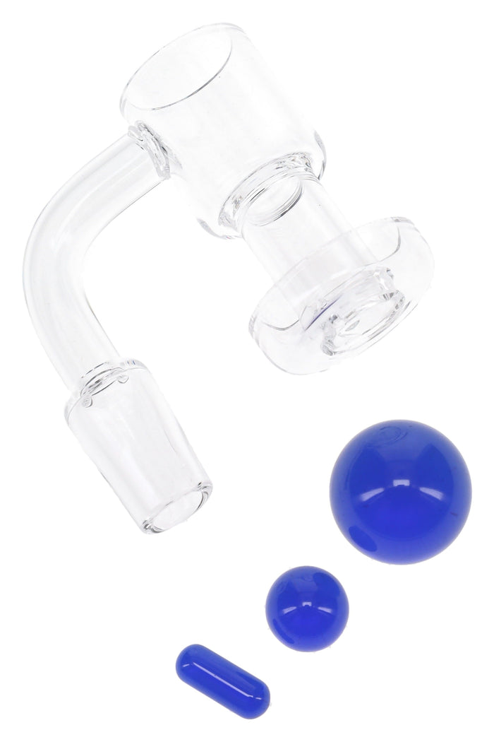 Quartz 14.5 mm Male Terp Slurper Banger – 2 mm Thick, Blue