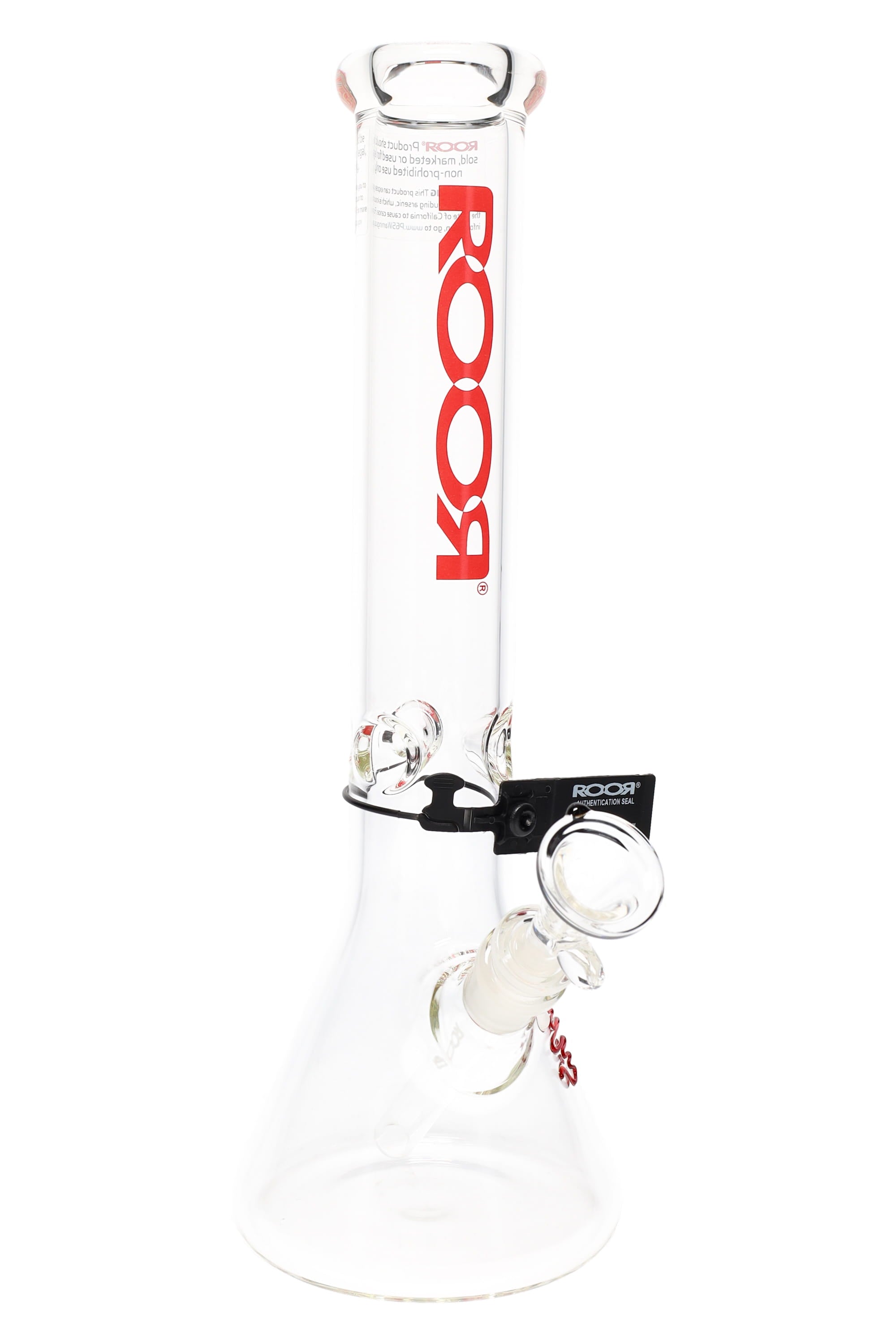 ROOR 5 mm Beaker Bong with Ice Pinch – Glass-on-Glass Classic - Discreet Smoker