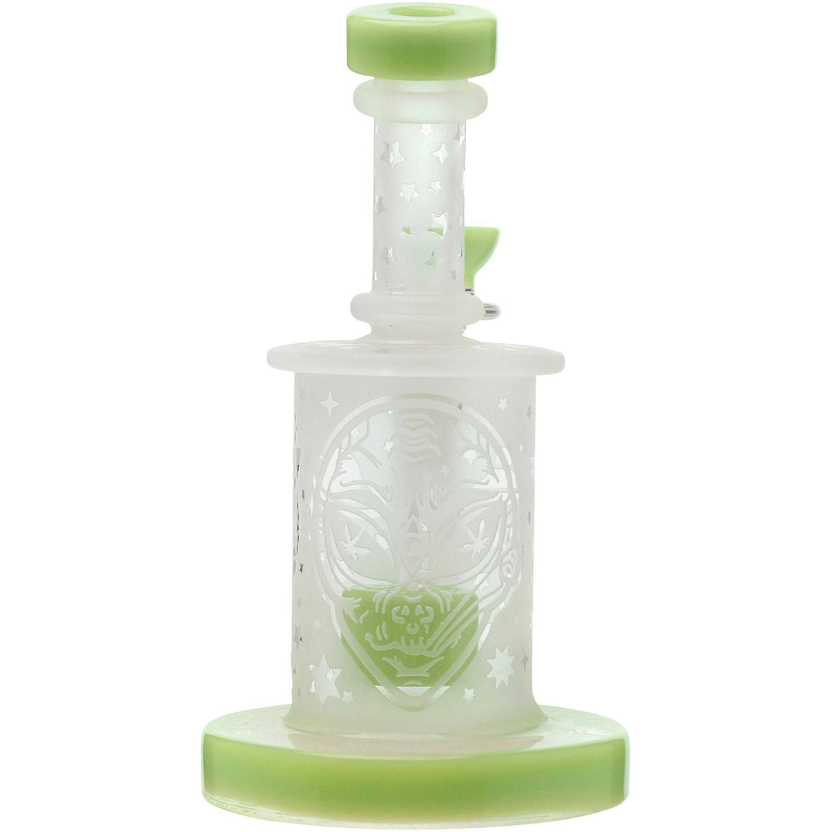 Calibear Sandblasted Flower Of Life Mini Can Bong - Discreet Smoker