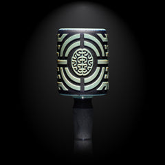 Telekinetic Dark Blue and Silver Frit Bowl
