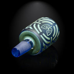 Oxidate Light Blue and Silver Frit Bowl