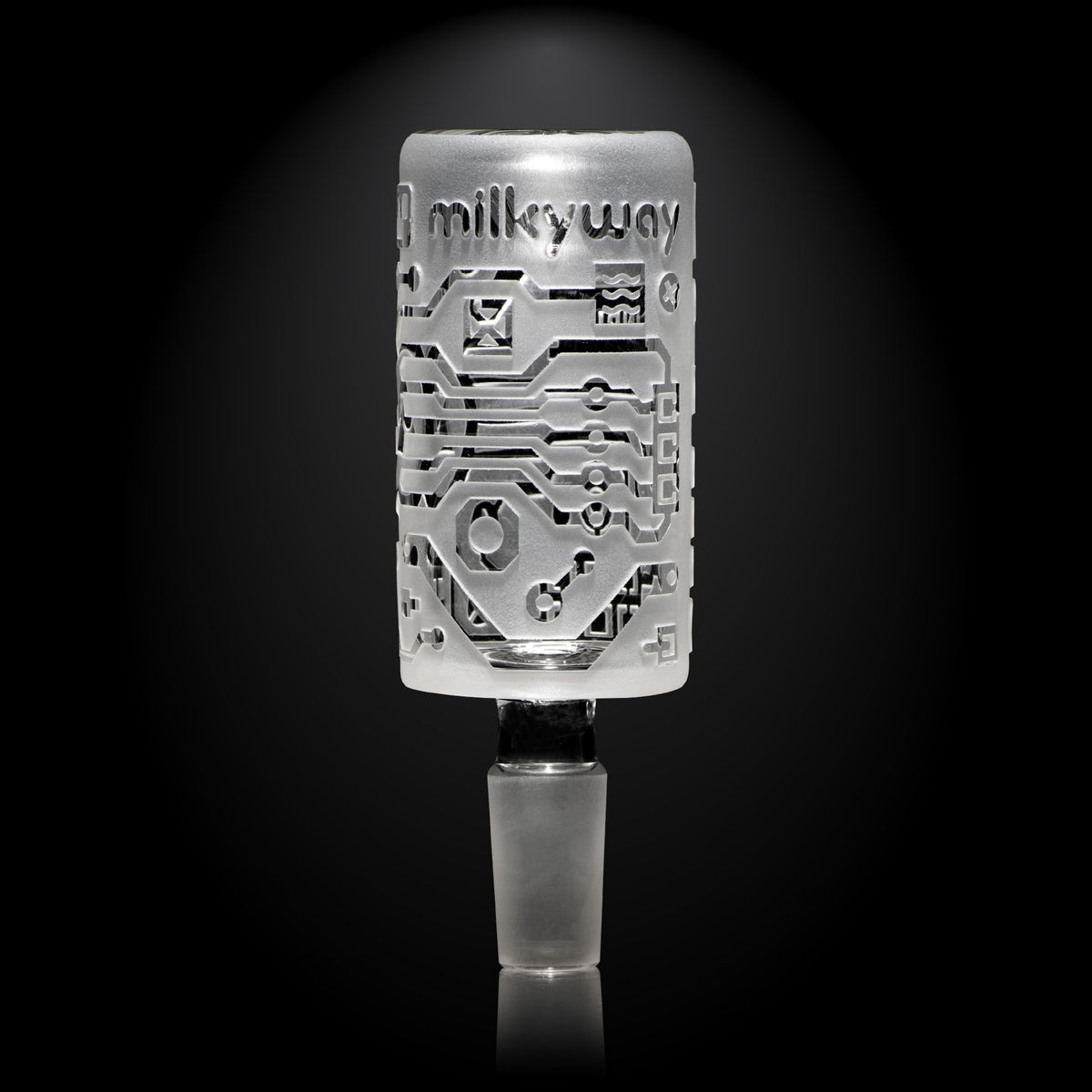 Circuitboard Clear Long Bowl