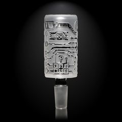 Circuitboard Clear Long Bowl