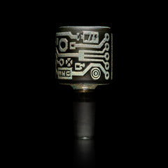 Circuitboard: Shadow Art Smoke and Silver Frit Bowl