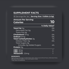 Cannabis Pharmacy CBD Sleep Gummies | 10mg CBD + 10mg CBN + 5mg Melatonin - Blood Orange - 60ct