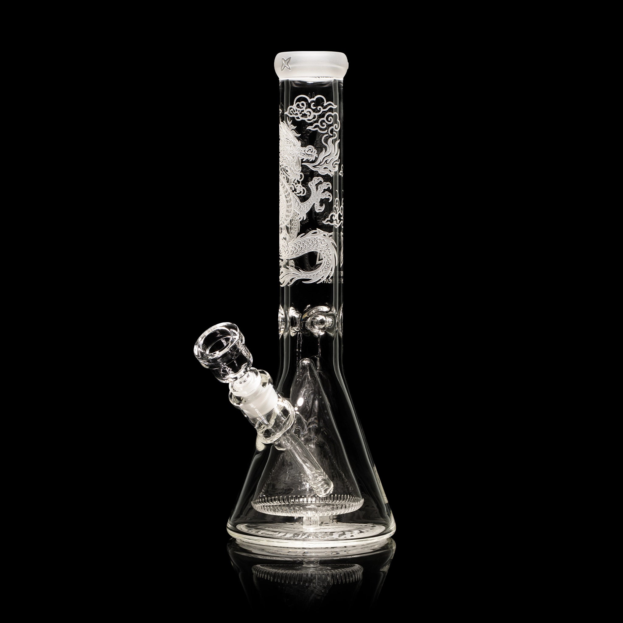 Dragon Heart XL 14" Collins Perc Beaker Bong - Discreet Smoker