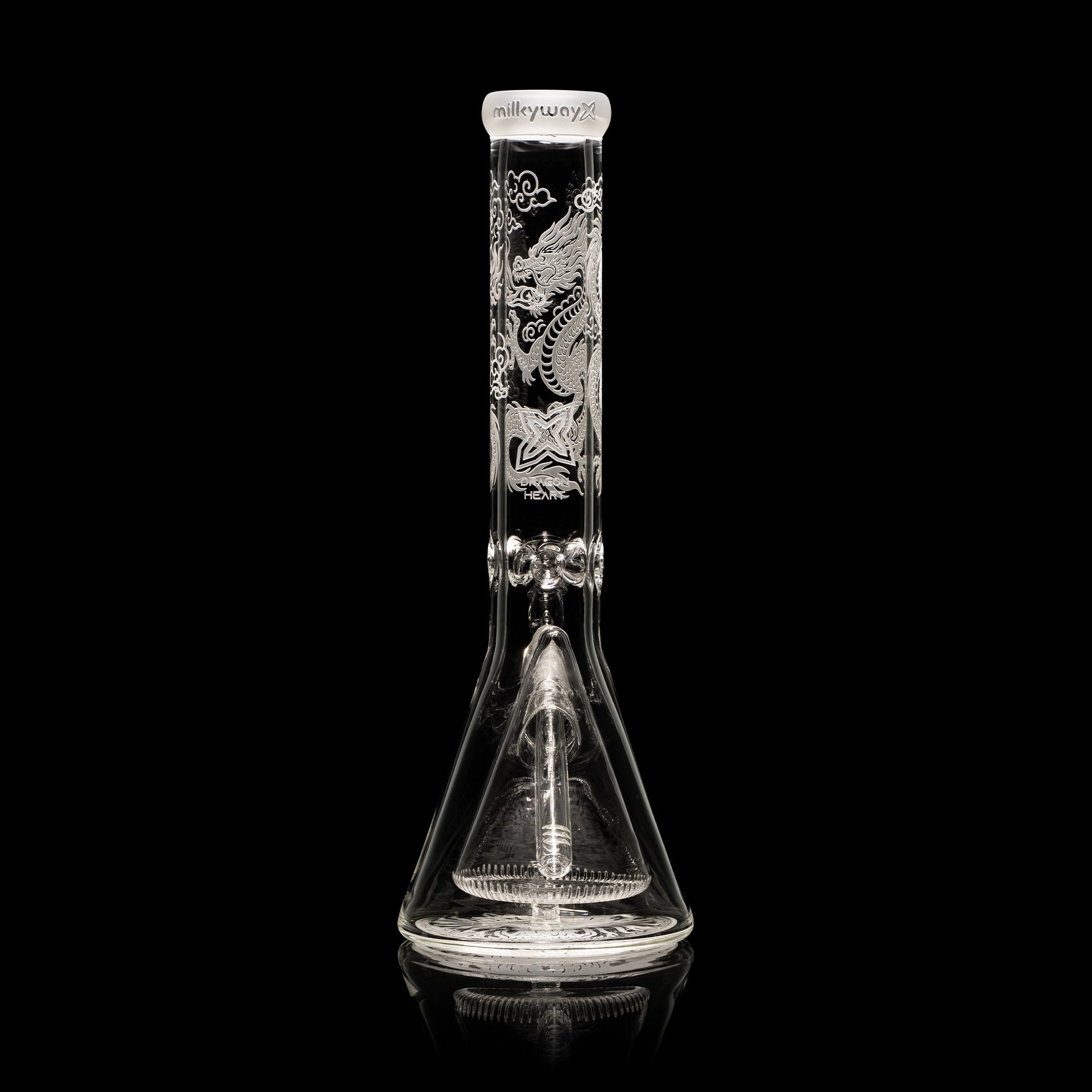 Dragon Heart XL 14" Collins Perc Beaker Bong - Discreet Smoker