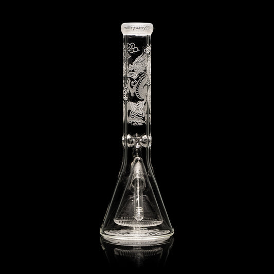 Dragon Heart XL 14" Collins Perc Beaker Bong - Discreet Smoker