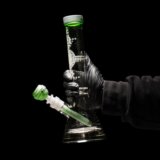 Bio-Encryption 10.5" Beaker Bong - Discreet Smoker