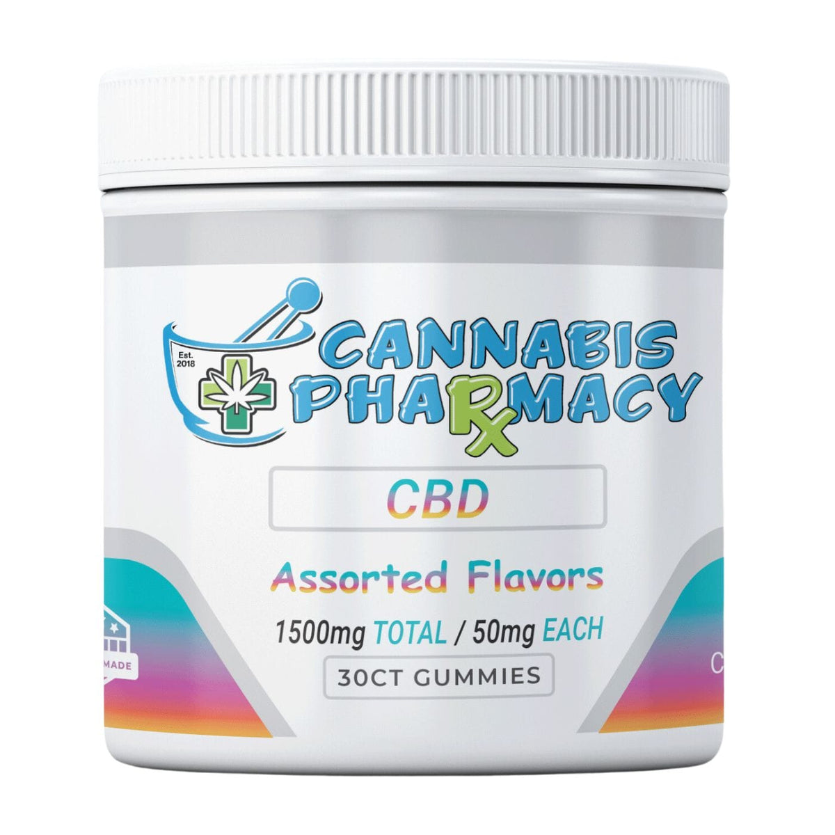 Cannabis Pharmacy CBD Gummies | 50mg - Assorted Flavor - 30ct