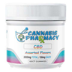 Cannabis Pharmacy CBD Gummies | 50mg - Assorted Flavor - 60ct
