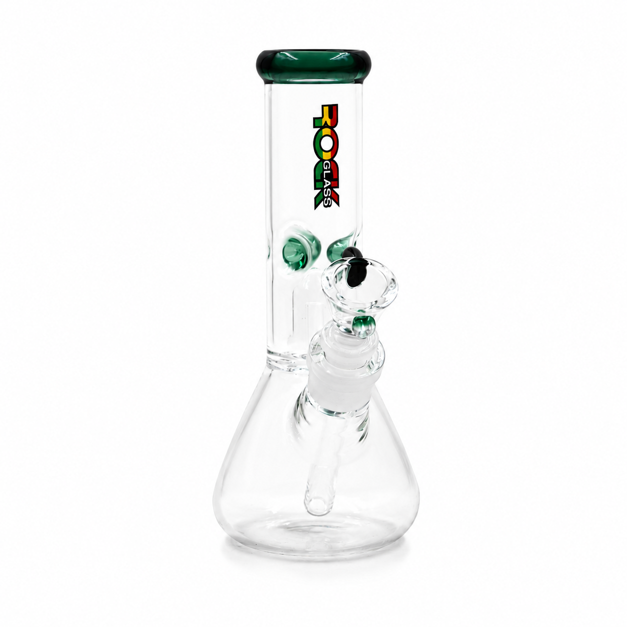 Rock Glass Frost Dome 8" Beaker Bong - Discreet Smoker