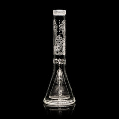Mushroom Town 14" Collins Perc Beaker Bong - Discreet Smoker
