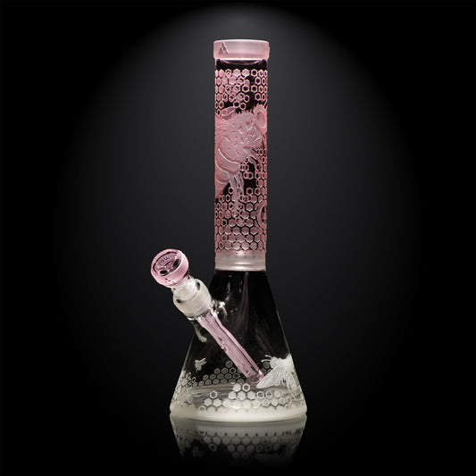 Bee Hive 14" Beaker Bong - Discreet Smoker