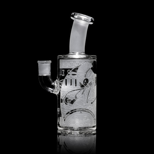 Athena 6" Clear Dab Rig - Discreet Smoker