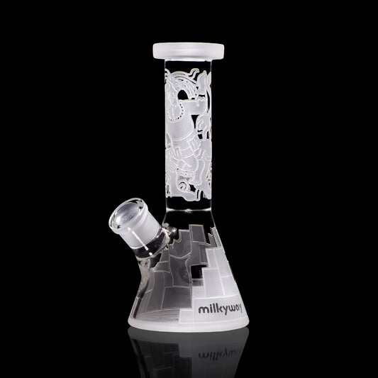 Maya Fort 7.5" Clear Mini Beaker Bong - Discreet Smoker