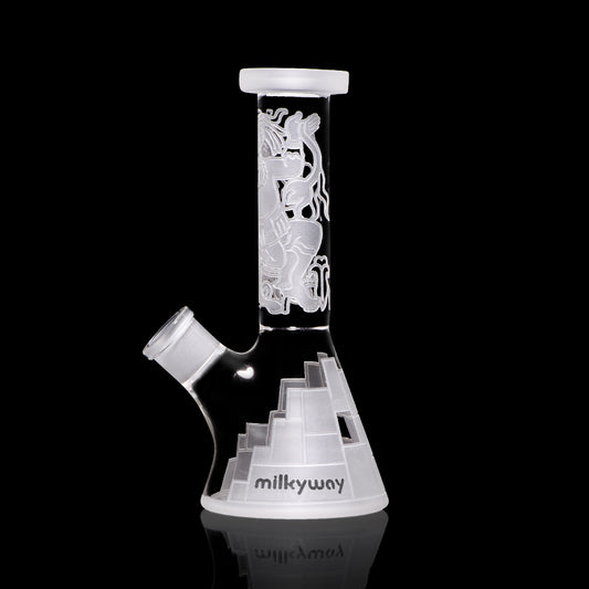Maya Fort 7.5" Clear Mini Beaker Bong - Discreet Smoker