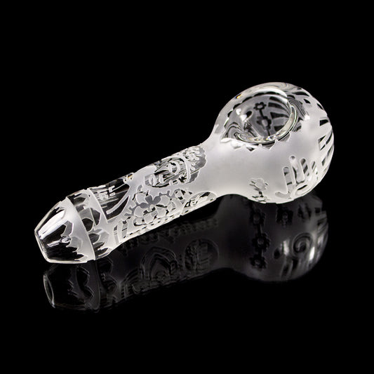 Buddha Clear Hand Pipe - Discreet Smoker