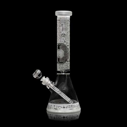 Circuitboard 15" Clear Beaker Bong - Discreet Smoker